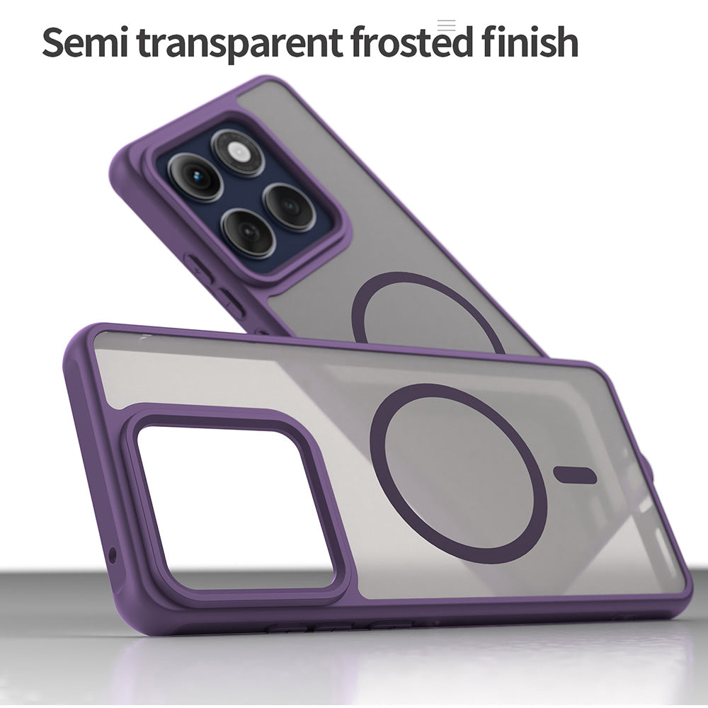 Husă Motorola Edge 60 Pro Techsuit HaloFrost II MagSafe, mov – imagine 3