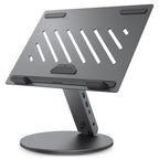 Suport laptop Spigen LD204H cu hub – imagine 1