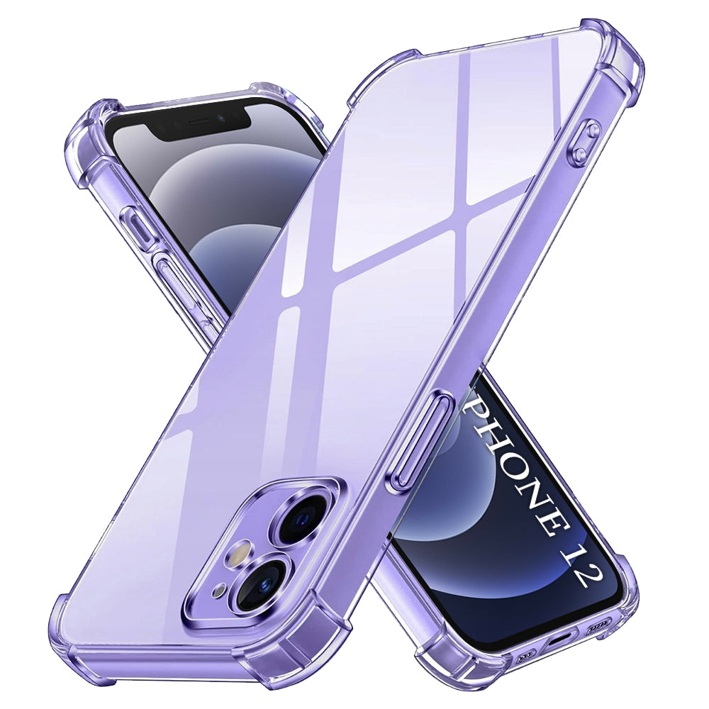 Husă transparentă Techsuit Shockproof Clear Silicone iPhone 12 – imagine 1