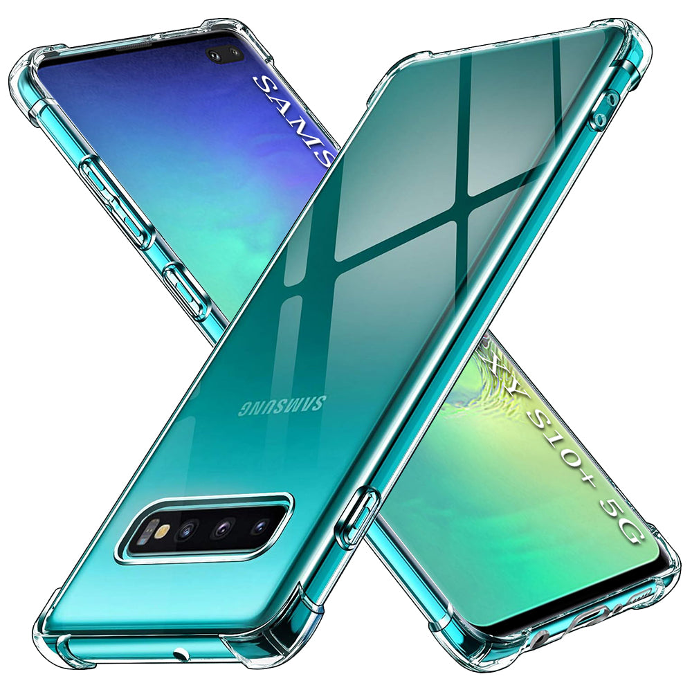 Husă transparentă Techsuit Shockproof Clear Silicone Galaxy S10 Plus – Transparent – imagine 1