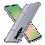 Husă transparentă Techsuit Shockproof Clear Silicone Galaxy A56 5G – Negru fumuriu – imagine 1