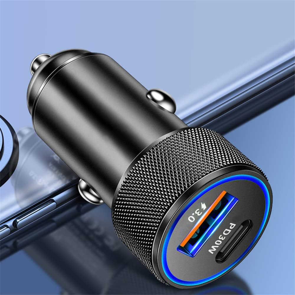 Încărcător auto Techsuit VoltDuo USB-C 30W + USB-A QC3.0 – imagine 4