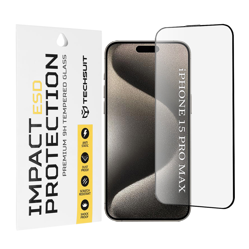 Folie sticlă antistatică Techsuit ESD iPhone 15 Pro Max – imagine 1