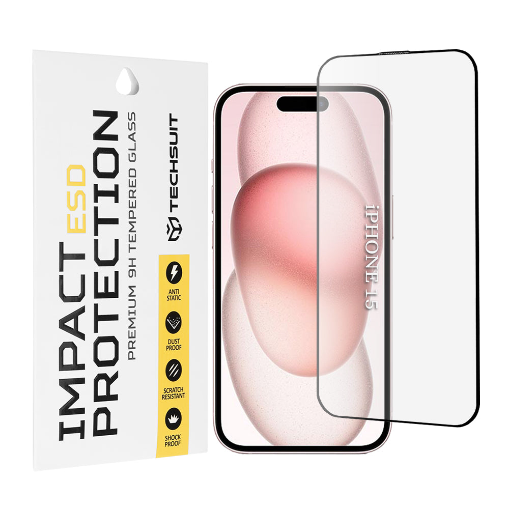 Folie sticlă antistatică Techsuit ESD iPhone 15 / 16 – imagine 1