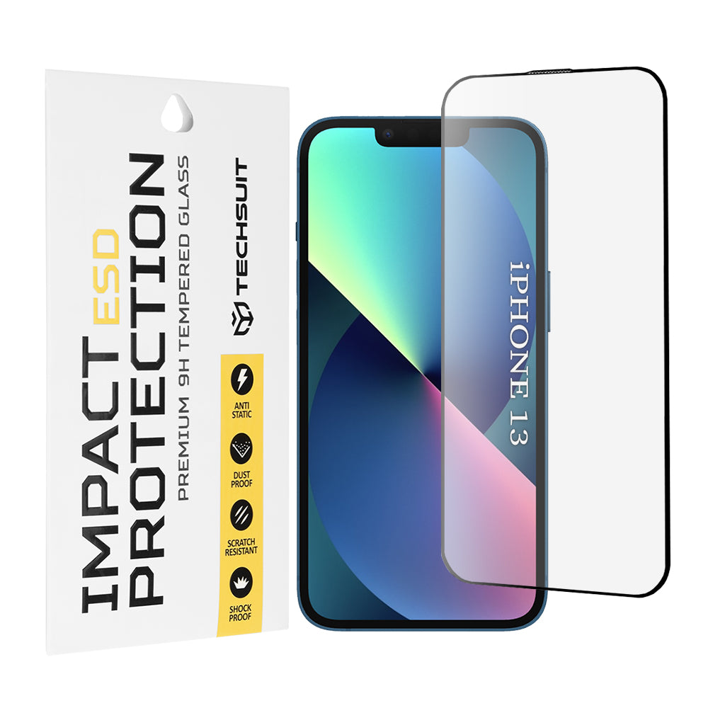 Folie sticlă antistatică Techsuit ESD iPhone 13 / 13 Pro / 14 – imagine 1