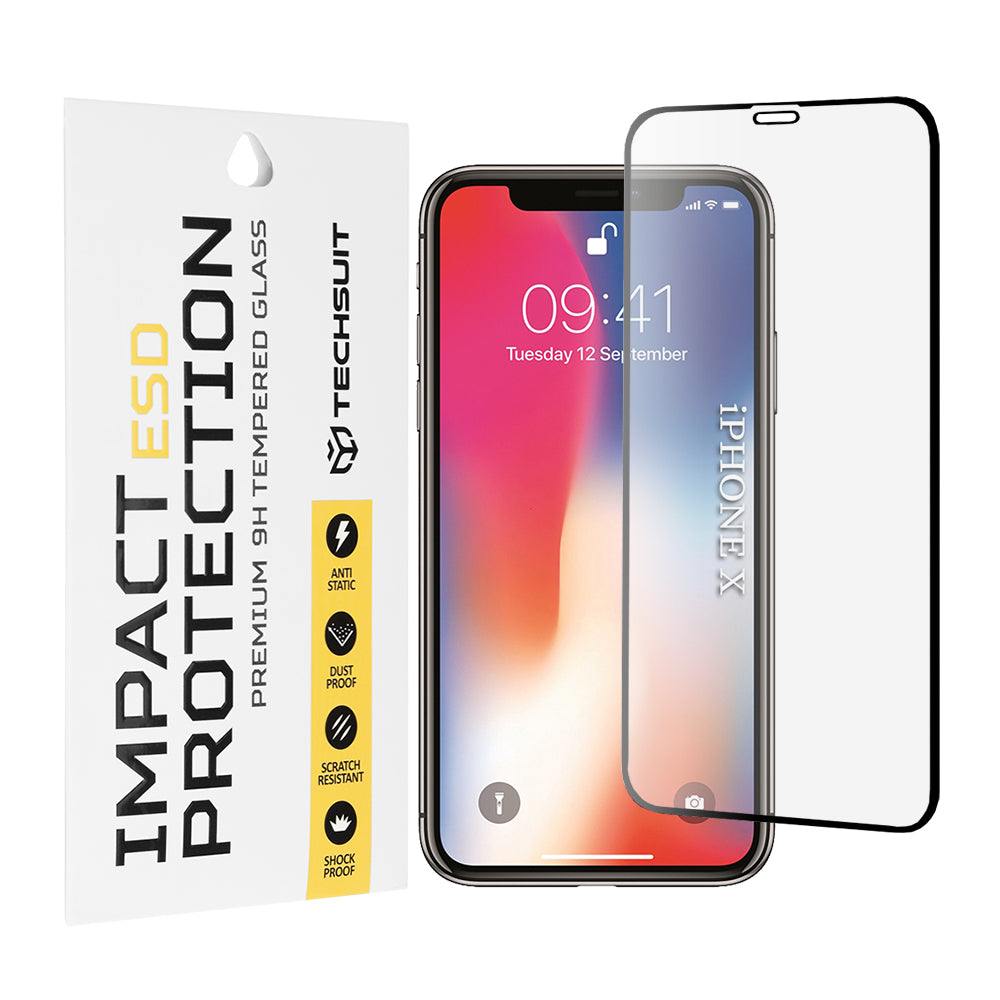 Folie sticlă antistatică Techsuit ESD iPhone X / XS / 11 Pro – imagine 1