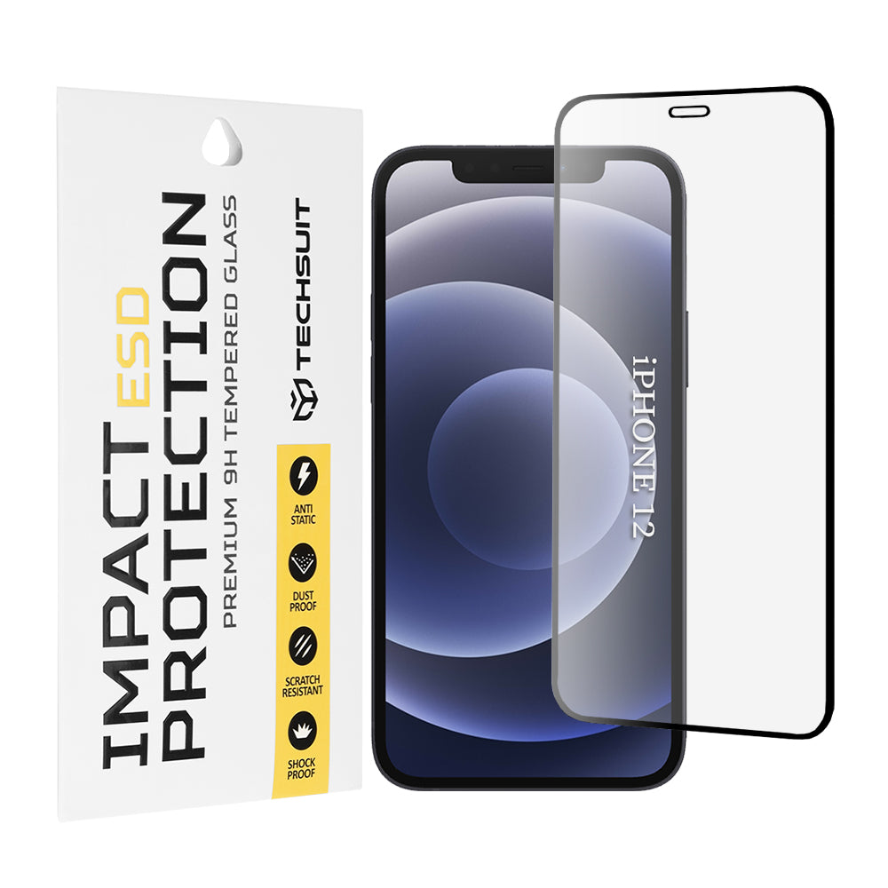 Folie sticlă antistatică Techsuit ESD iPhone 12 / 12 Pro – imagine 1