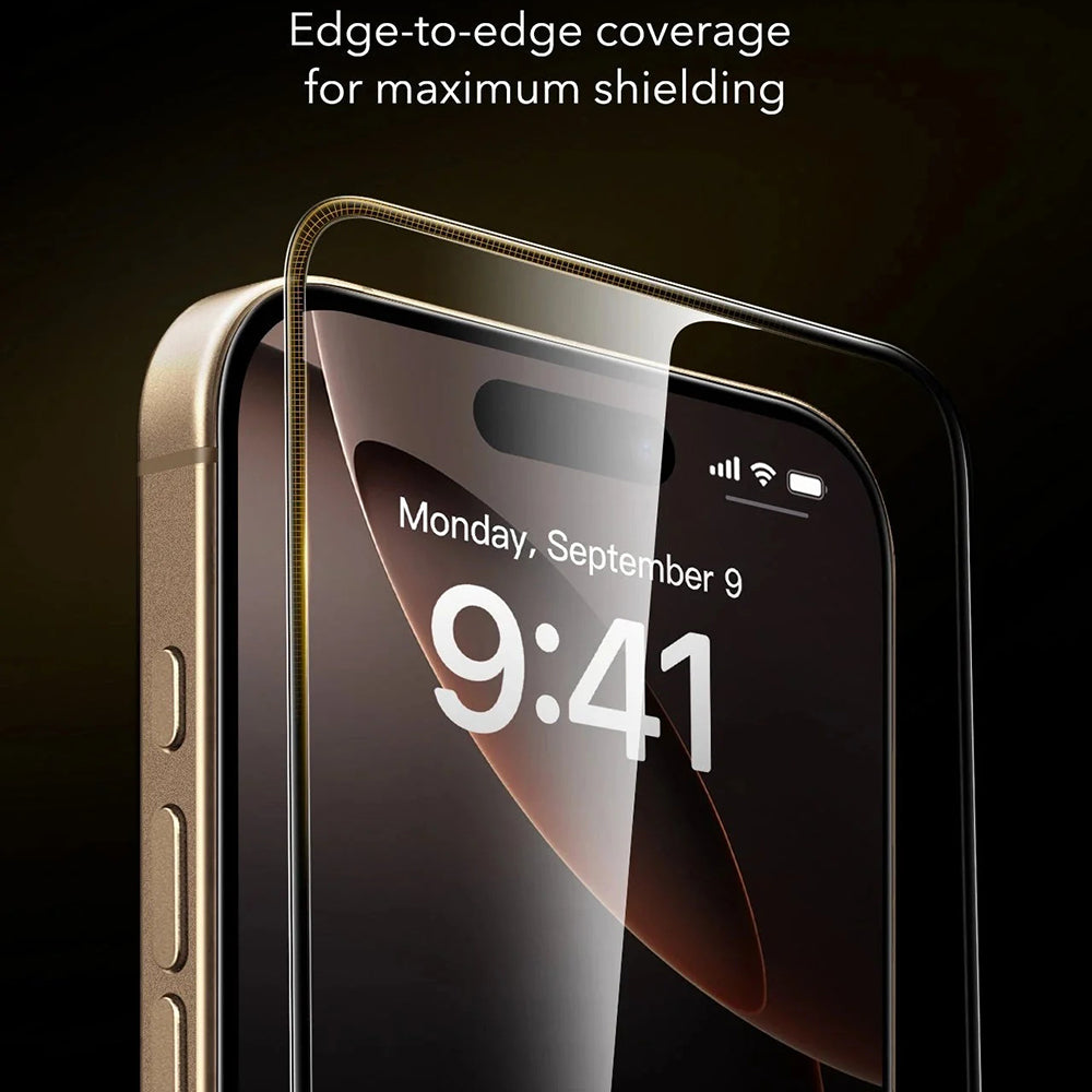 Folie sticlă ESR Gorilla Glass UltraFit iPhone 17 / 16 Pro, 3 buc. – imagine 2 din 2