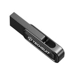 Memorie USB 3.0 32 GB, carcasă metalică, gri închis – Techsuit THSM33 – imagine 4