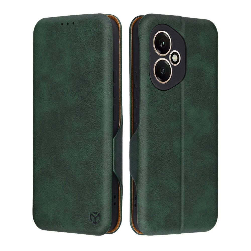 Husă Honor 400 flip Techsuit Safe Wallet Plus, verde – imagine 1