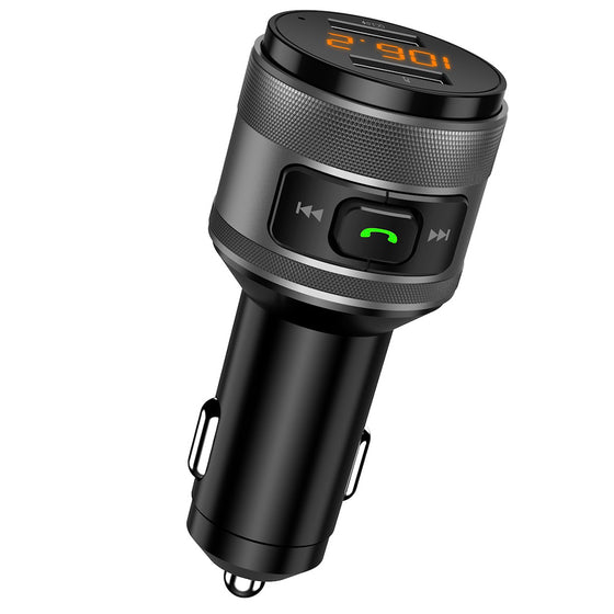Modulator FM Techsuit VoltTune MFM1, Bluetooth, 2 x USB, QC 3.0, player MP3, microfon – negru