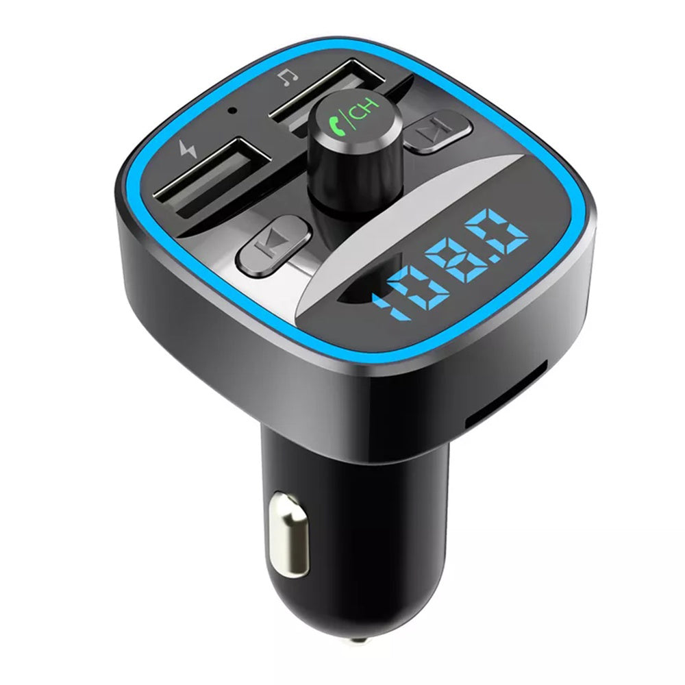 Modulator FM Bluetooth, microSD, stick USB, negru – Techsuit MFM2 – imagine 1