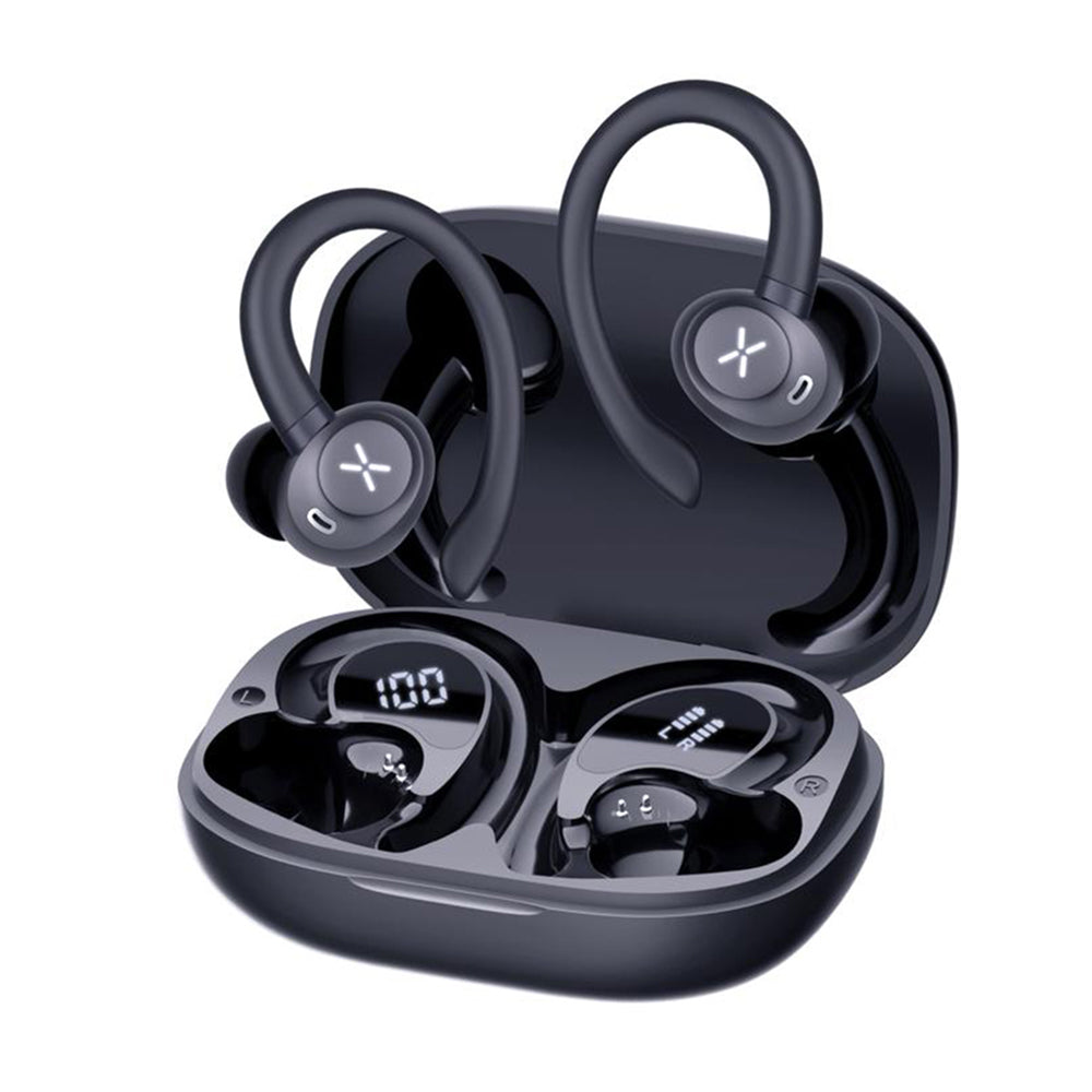 Căști wireless Bluetooth 5.4, IPX4, negru – Techsuit CW4 – imagine 1