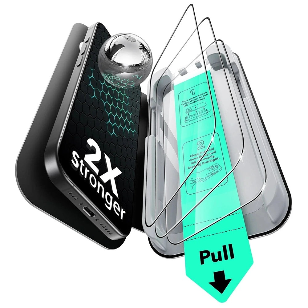 Folie sticlă ESR UltraFit iPhone 17 / 16 Pro, set 3 buc. – imagine 1 din 2