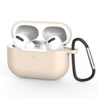 Husă silicon AirPods Pro 3, ultra-subțire, bej crem – Techsuit – imagine 1