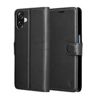 Husă portofel Techsuit Leather Folio Galaxy A07 – Negru – imagine 1