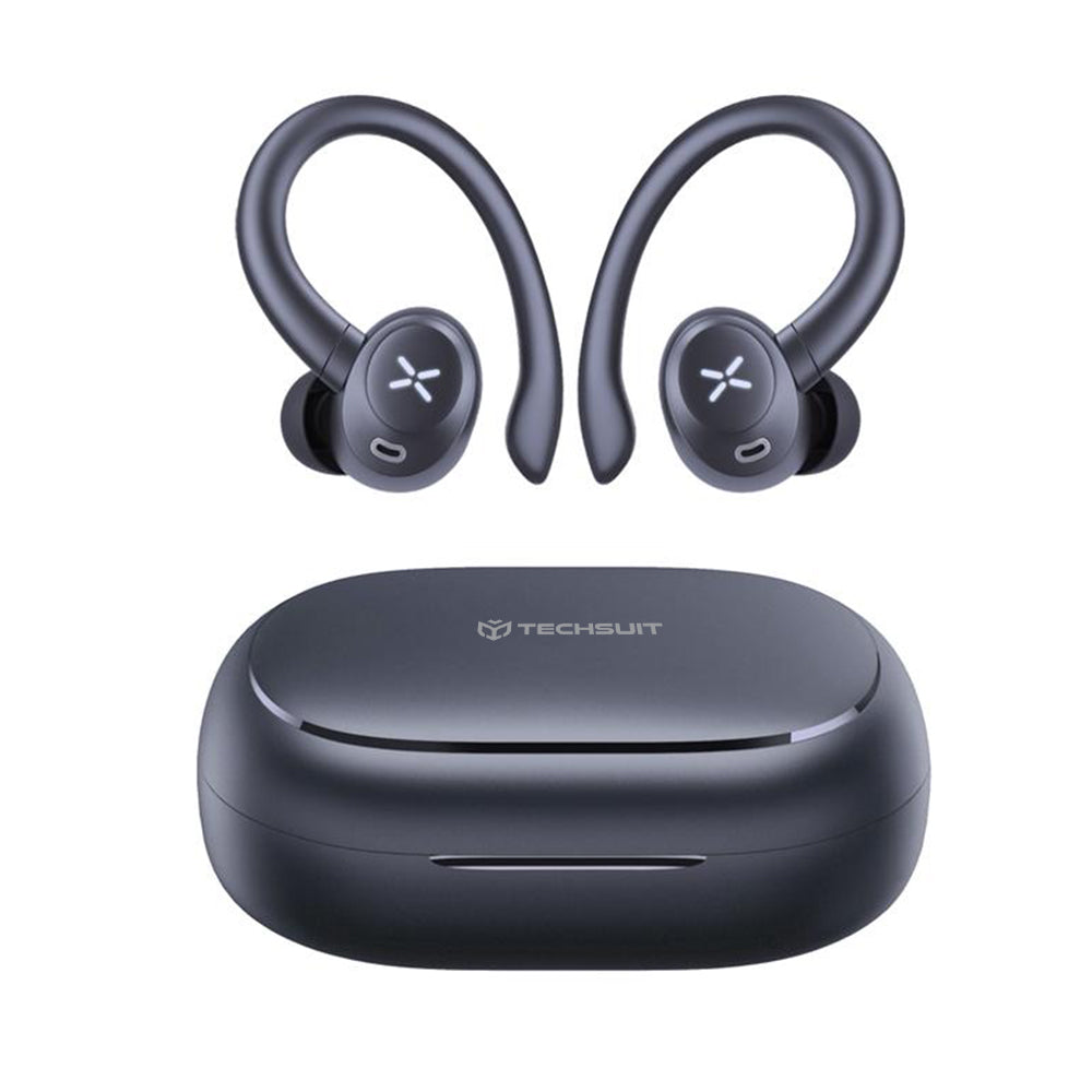 Căști wireless Bluetooth 5.4, IPX4, negru – Techsuit CW4 – imagine 2