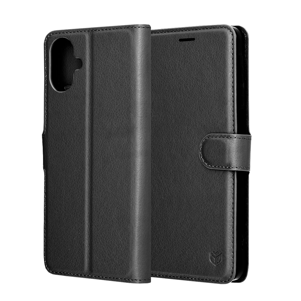 Husă portofel Techsuit Leather Folio Galaxy A07 – Negru – imagine 6
