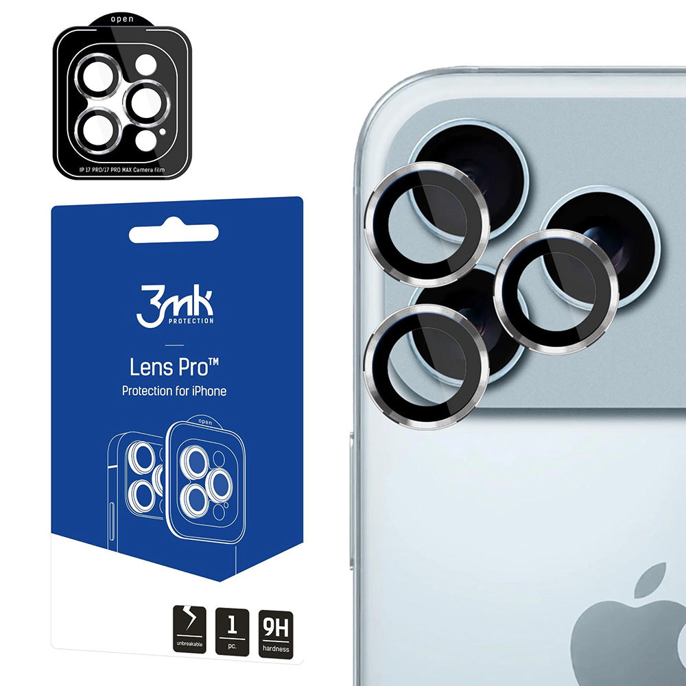 Protecție lentile 3mk Lens Protection Pro iPhone 17 Pro / 17 Pro Max – Argintiu – imagine 4 din 13