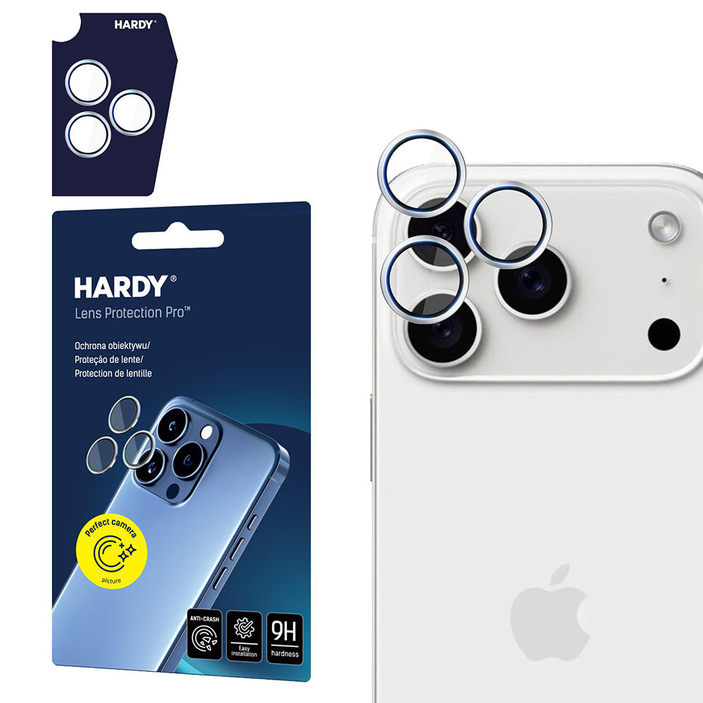 Protecție lentile 3mk Hardy Lens Pro iPhone 17 Pro / 17 Pro Max – Argintiu – imagine 5 din 12