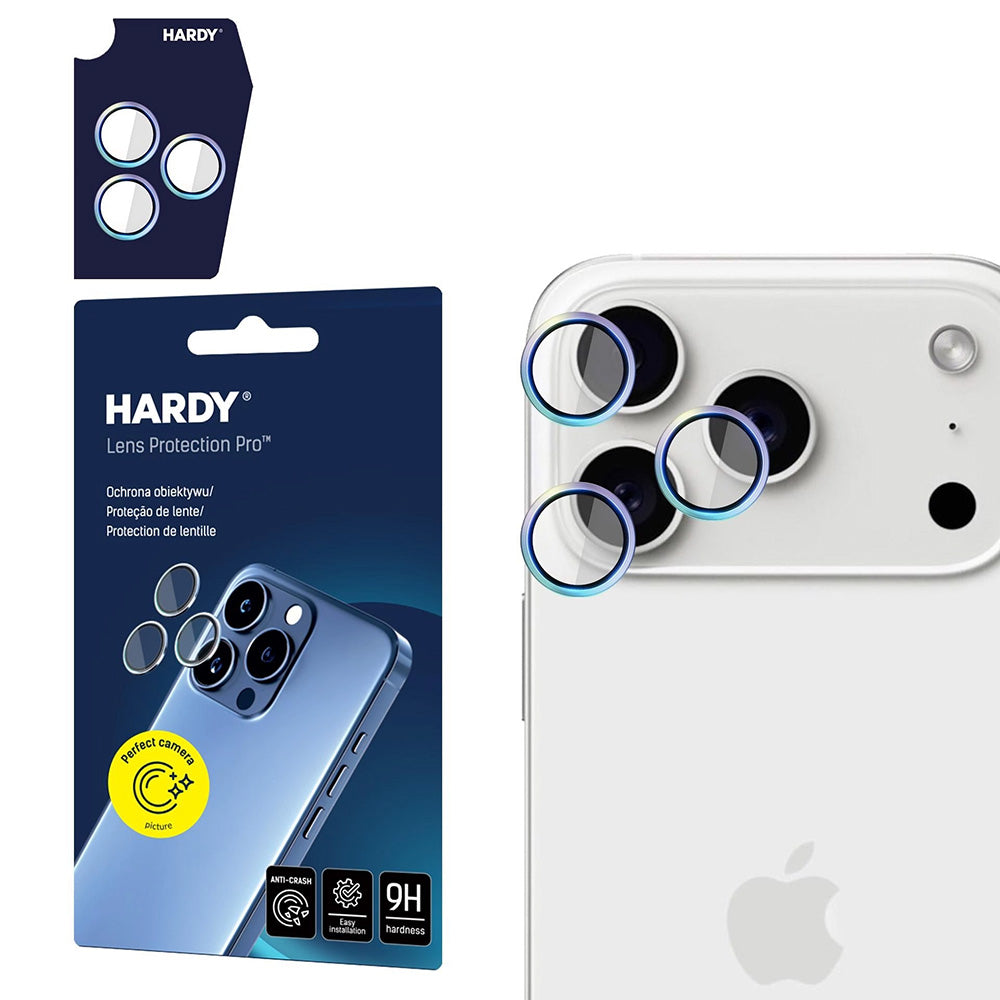 Protecție lentile 3mk Hardy Lens Pro iPhone 17 Pro / 17 Pro Max – Multicolor – imagine 1 din 12