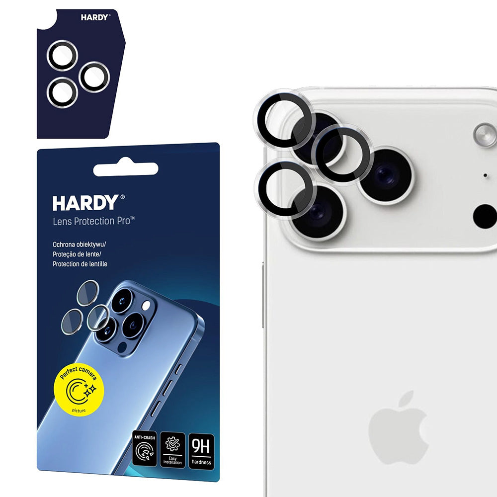 Protecție lentile 3mk Hardy Lens Pro iPhone 17 Pro / 17 Pro Max – Transparent – imagine 7 din 12