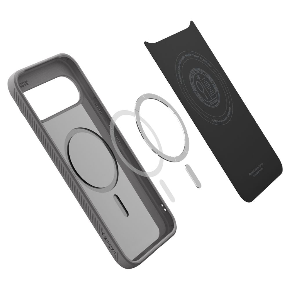 Husă Spigen Liquid Air MagFit Pixel 10 / 10 Pro – Gri (Marble Grey) – imagine 11