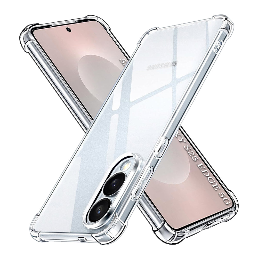 Husă transparentă Techsuit Shockproof Clear Silicone Galaxy S25 Edge – imagine 1