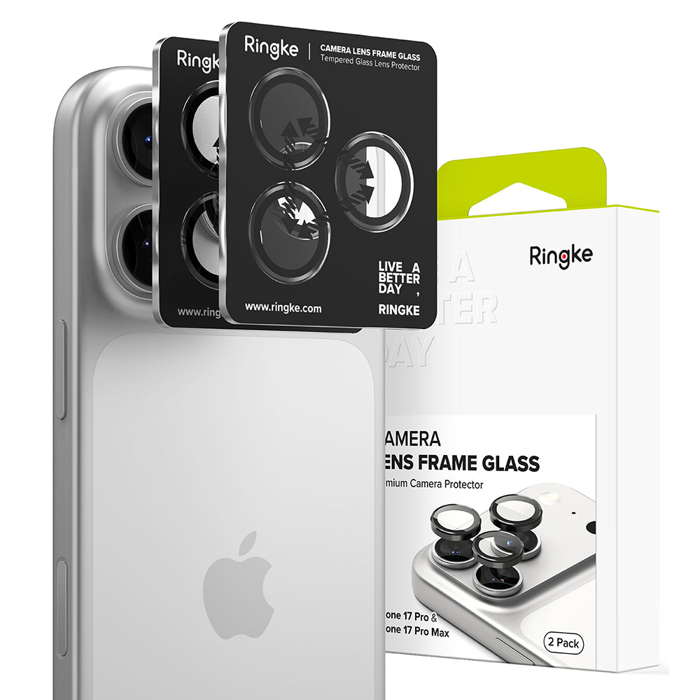 Protecție lentile Ringke Lens Frame Glass iPhone 17 Pro / 17 Pro Max – imagine 1 din 4