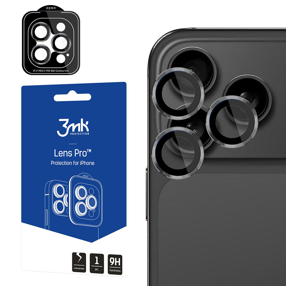 Protecție lentile 3mk Lens Protection Pro iPhone 17 Pro / 17 Pro Max – Gri titan – imagine 12 din 13