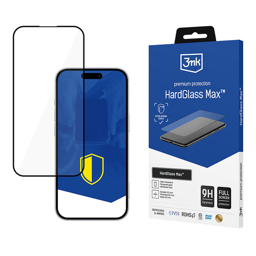 Folie sticlă 3mk HardGlass Max iPhone 17 Pro – imagine 1 din 1