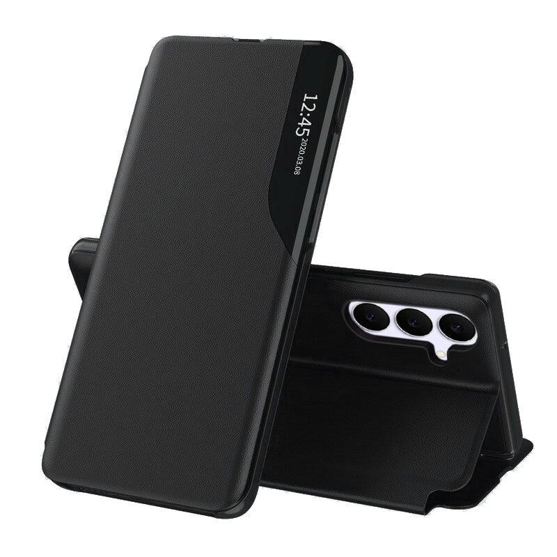 Husă flip Techsuit eFold Galaxy S25 FE – Negru – imagine 3