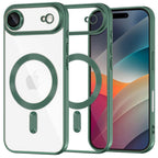 Husă transparentă Techsuit Luxury Crystal MagSafe iPhone Air – Verde închis – imagine 5