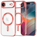 Husă transparentă Techsuit Luxury Crystal MagSafe iPhone Air – Roșu – imagine 1