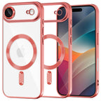 Husă transparentă Techsuit Luxury Crystal MagSafe iPhone Air – Roșu – imagine 1