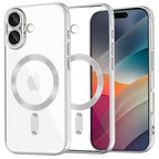 Husă transparentă Techsuit Luxury Crystal MagSafe iPhone 17 – Argintiu – imagine 2
