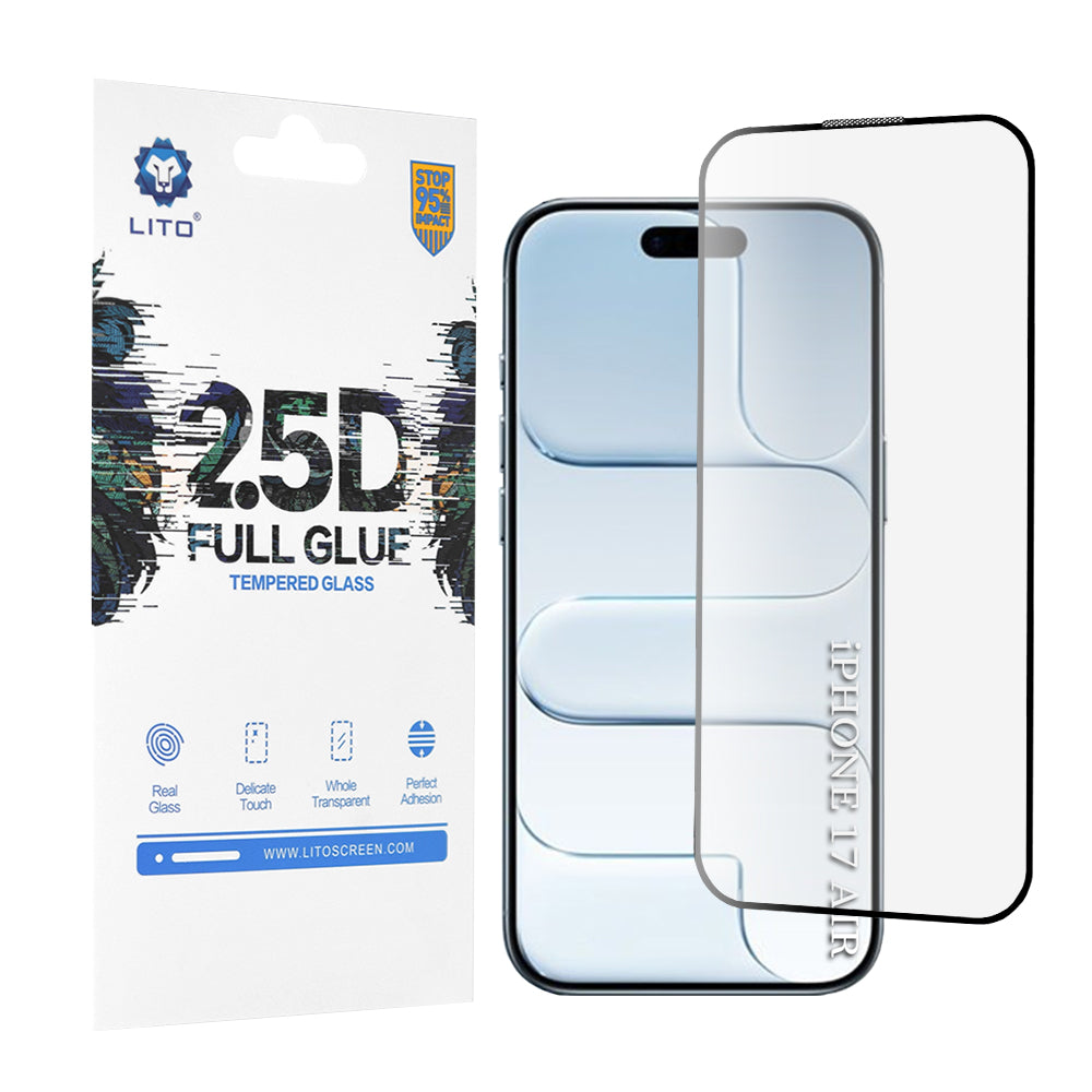 Folie sticlă Lito 2.5D Full Glue iPhone Air – imagine 1 din 2