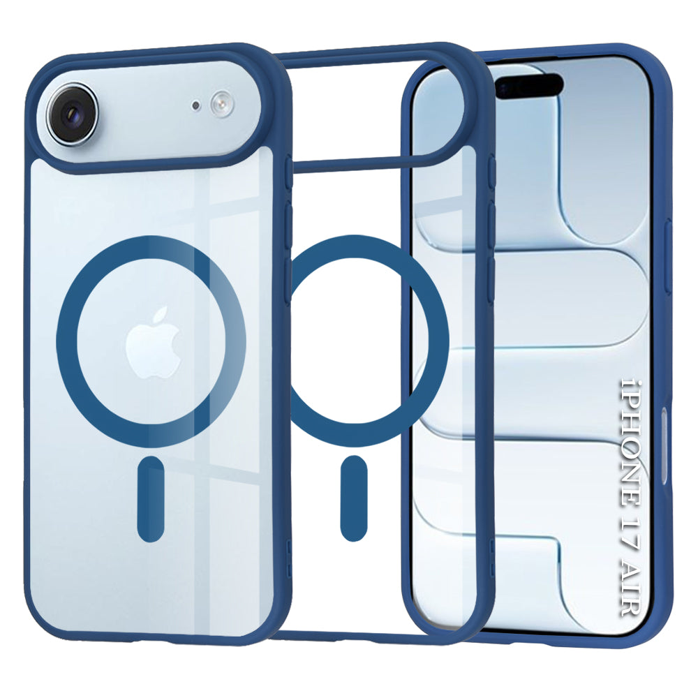 Husă transparentă Techsuit MagSafe Pro iPhone Air – Albastru – imagine 2