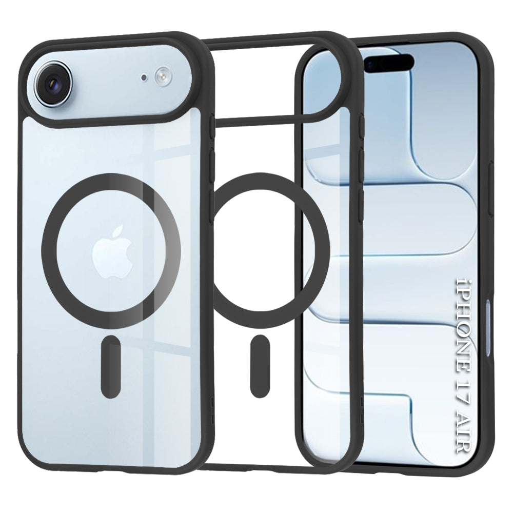 Husă transparentă Techsuit MagSafe Pro iPhone Air – Negru – imagine 4