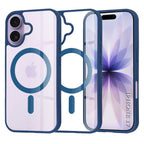 Husă transparentă Techsuit MagSafe Pro iPhone 17 – Albastru – imagine 3