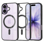 Husă transparentă Techsuit MagSafe Pro iPhone 17 – Negru – imagine 2