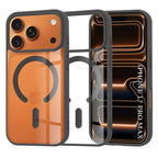Husă transparentă Techsuit MagSafe Pro iPhone 17 Pro Max – Negru – imagine 1
