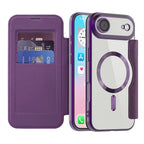 Husă flip Techsuit SmartMag Book iPhone Air – Mov – imagine 3