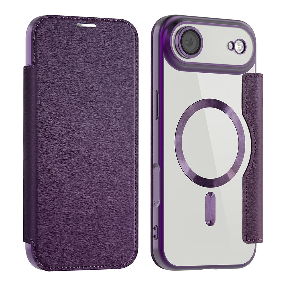 Husă flip Techsuit SmartMag Book iPhone Air – Mov – imagine 4