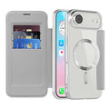 Husă flip Techsuit SmartMag Book iPhone Air – Gri – imagine 1