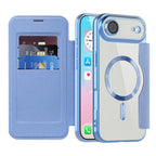 Husă flip Techsuit SmartMag Book iPhone Air – Albastru deschis – imagine 15