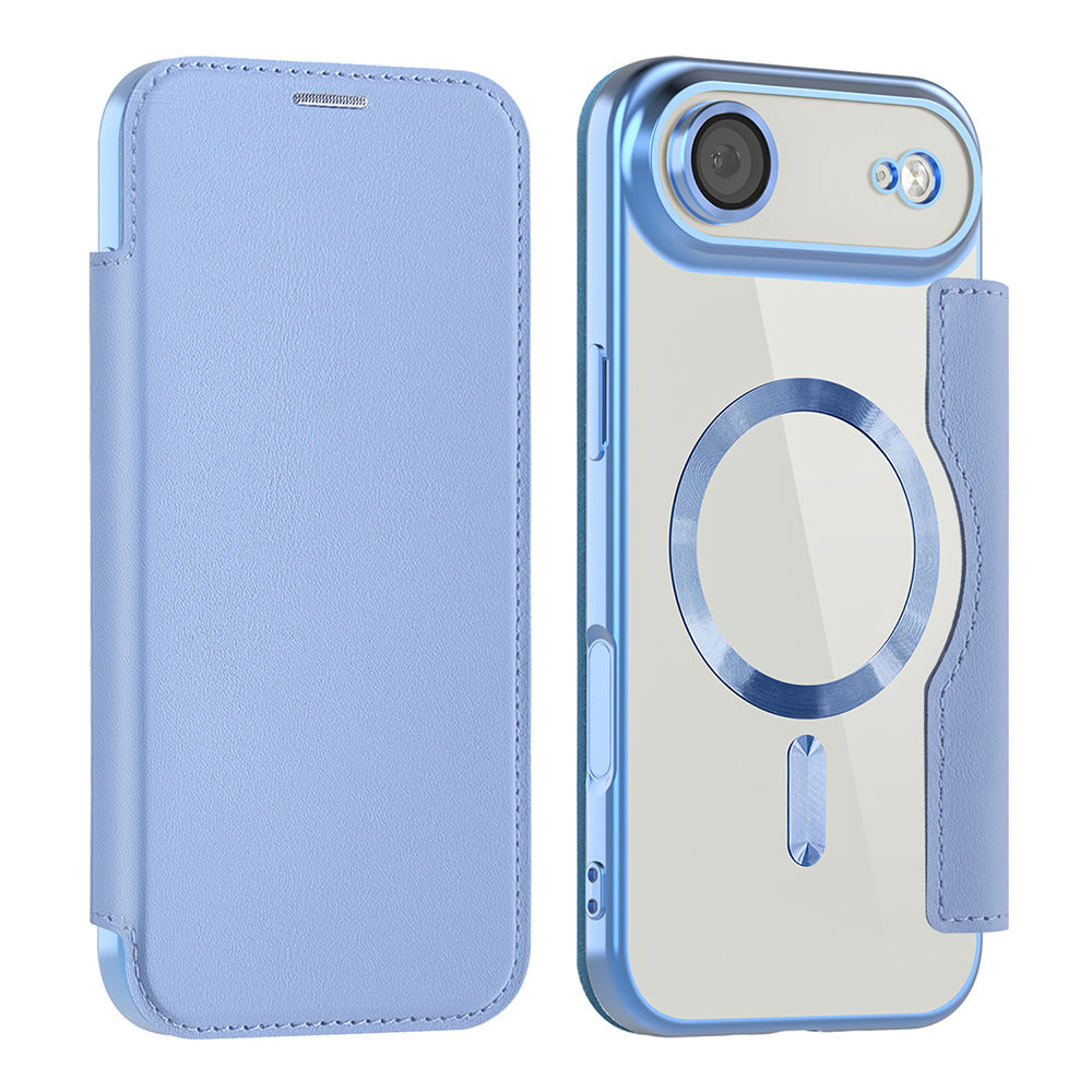 Husă flip Techsuit SmartMag Book iPhone Air – Albastru deschis – imagine 16