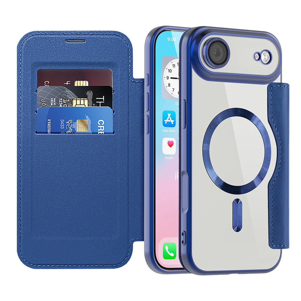 Husă flip Techsuit SmartMag Book iPhone Air – Albastru – imagine 11