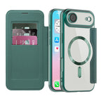 Husă flip Techsuit SmartMag Book iPhone Air – Verde – imagine 9