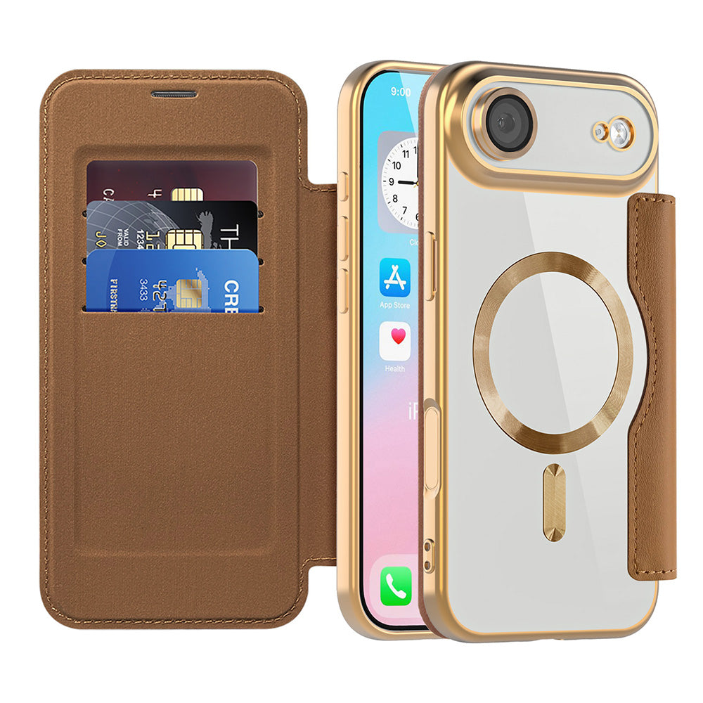 Husă flip Techsuit SmartMag Book iPhone Air – Maro – imagine 7